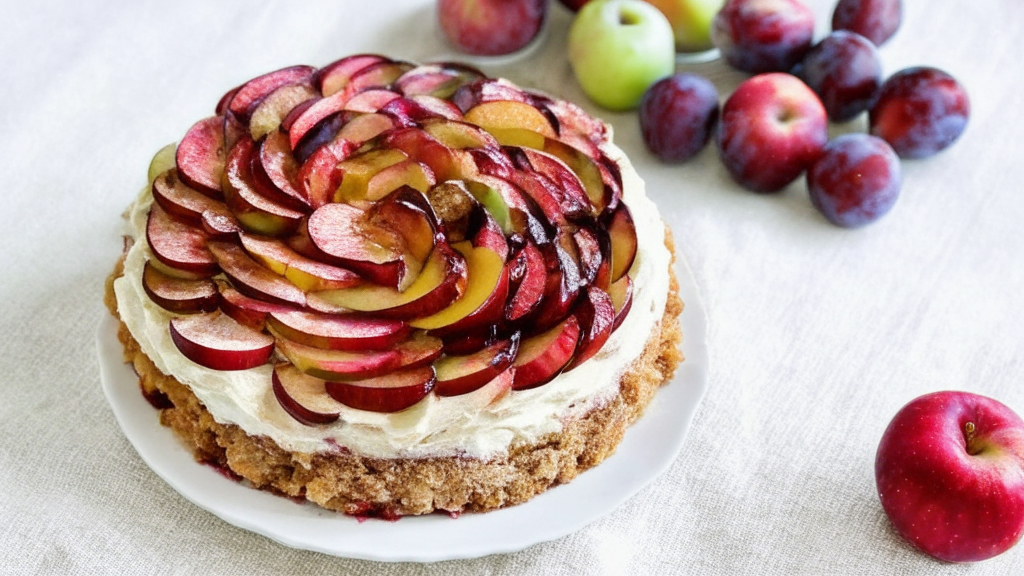 Яблочно-сливовая шарлотка для правильного питания: вкусно, полезно и без вреда для фигуры