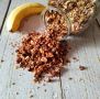 Вкусное лакомство: запечённая шоколадная гранола с бананом