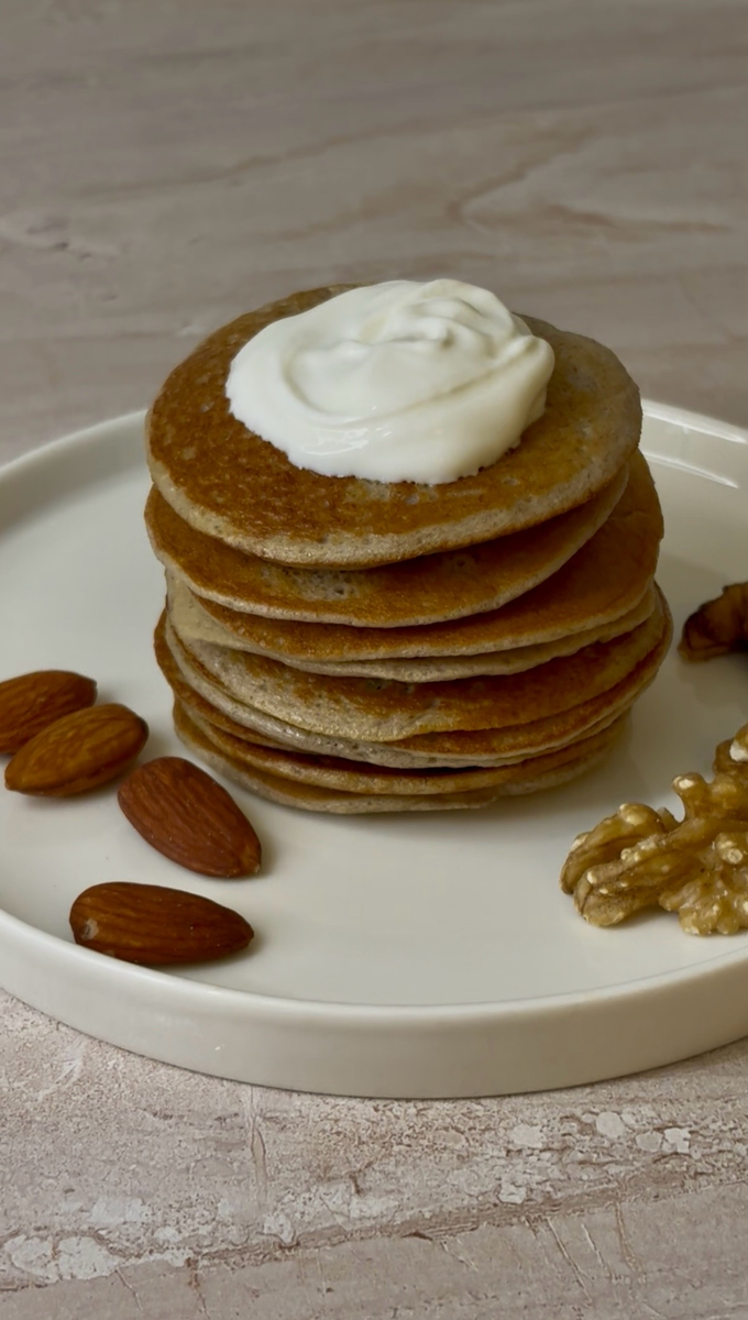 Легкие банановые панкейки без муки и сахара