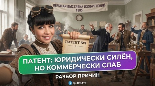 Почему патент может быть сильным юридически, но проигрывает в коммерции
