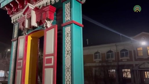 В Улан-Удэ обновили арт-объект «Наличник»