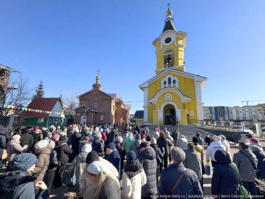 В Улан-Удэ верующие отметили Вербное воскресенье
