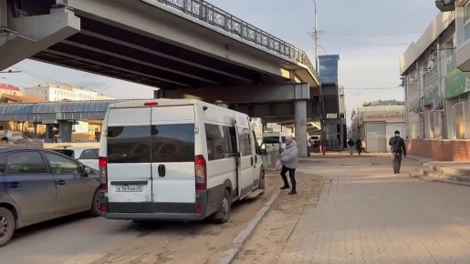 Сменилась полоса движения и перенесена остановка в центре Улан-Удэ