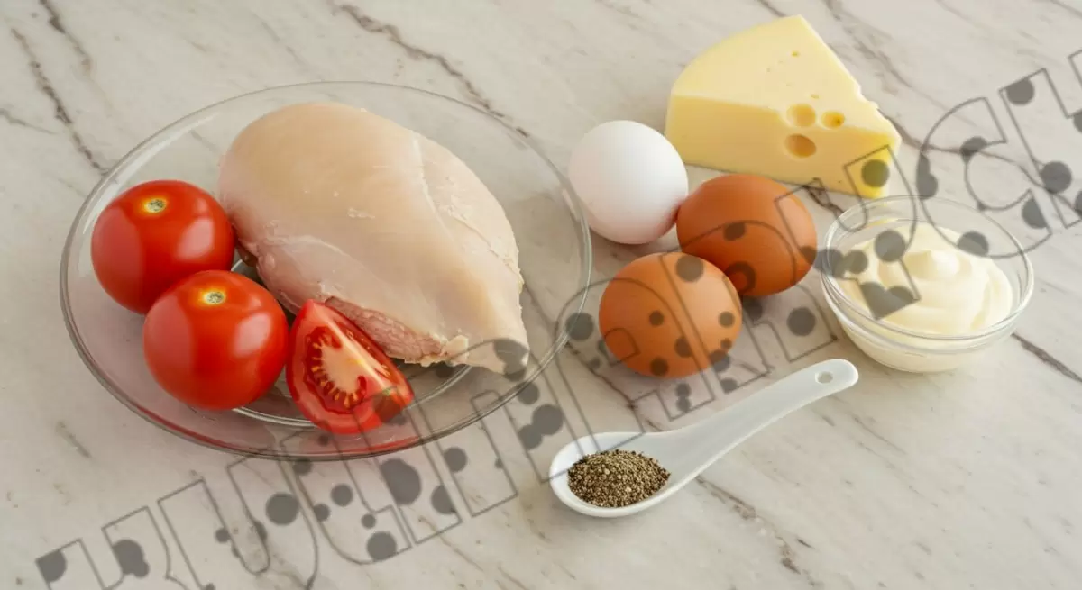 Нежный салат с куриной грудкой и свежими помидорами: просто и вкусно!