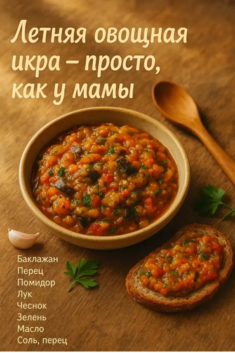 Летняя овощная икра: простое наслаждение на вашем столе