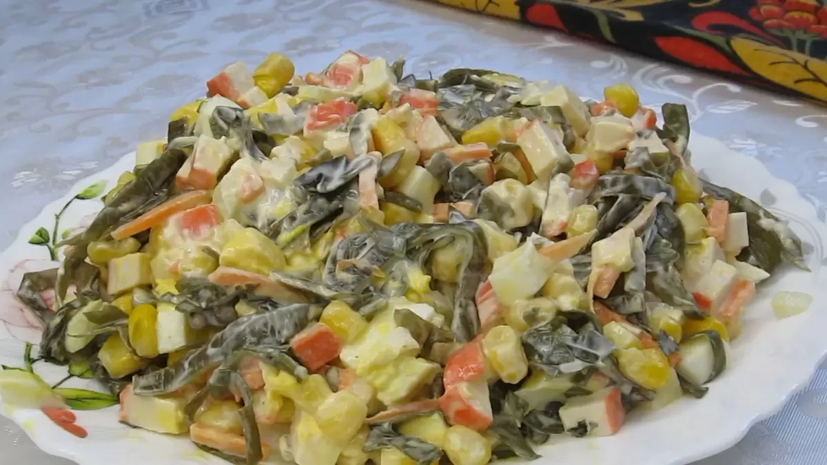 Откройте новый вкус: салат с морской капустой, который вас удивит