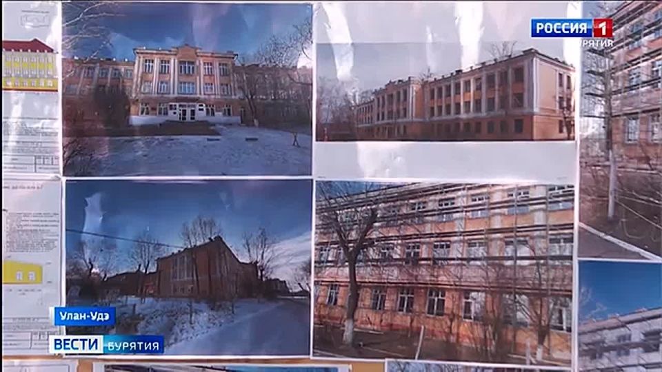 В Улан-Удэ продолжается капитальный ремонт городской школы номер один