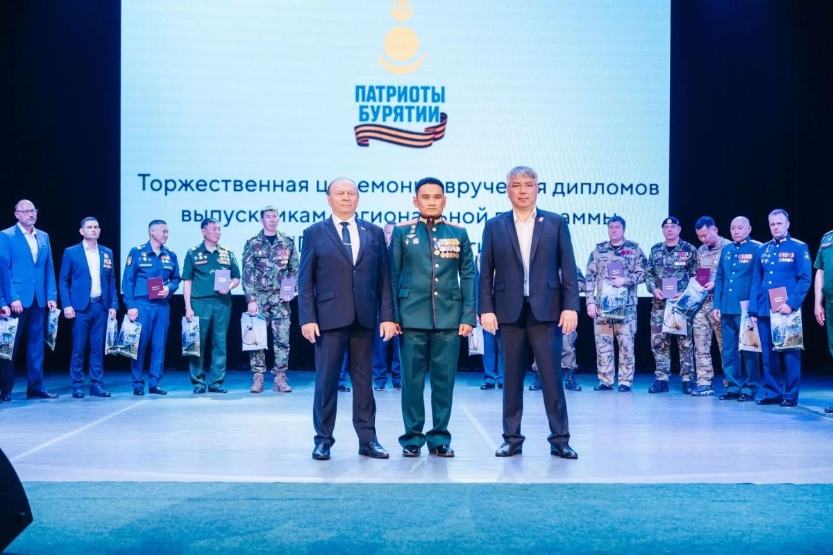 Алексей Цыденов: Еще одна торжественная встреча с выпускниками! Ветераны СВО получили дипломы после обучения по программе «Государственное и муниципальное управление» региональной программы «Патриоты Бурятии» Алексей Цыденов: Еще одна торжественная встреча с выпускниками! Ветераны СВО получили дипломы после обучения по программе «Государственное и муниципальное управление» региональной программы «Патриоты Бурятии»