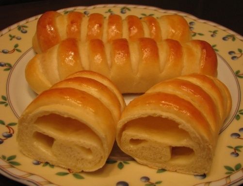Легкие закусочные булочки с плавленым сыром