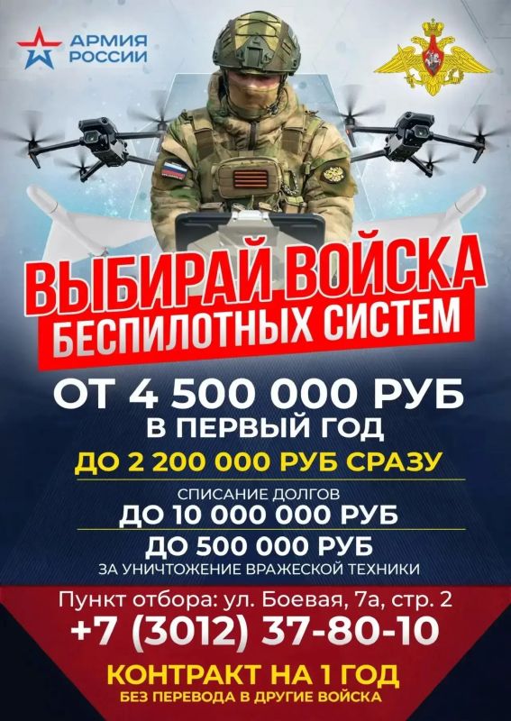 Ограничен набор в войска беспилотных систем