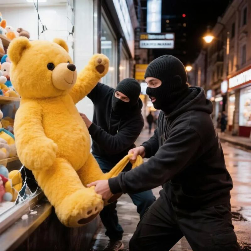 В Улан-Удэ из кафе украли целого медведя, двухметрового плюшевого