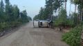 В Бурятии автомобилист лёг на бок на «Тойоте»