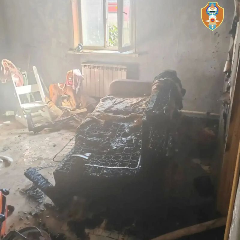 В Иволгинском районе на пожаре пострадал человек
